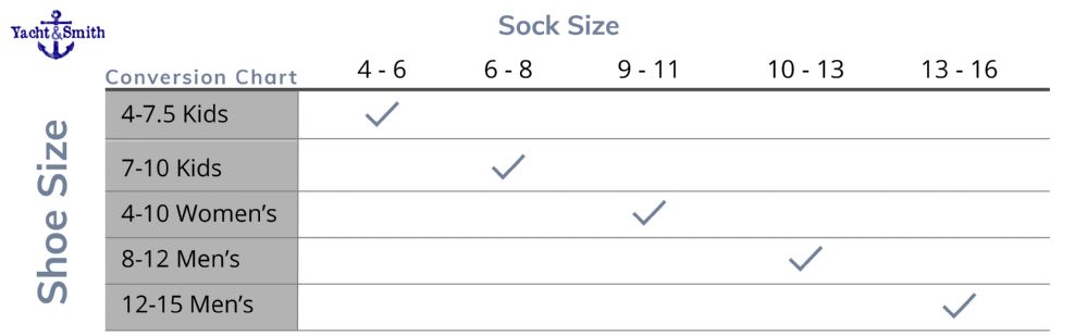 Sock Size Chart 9 11