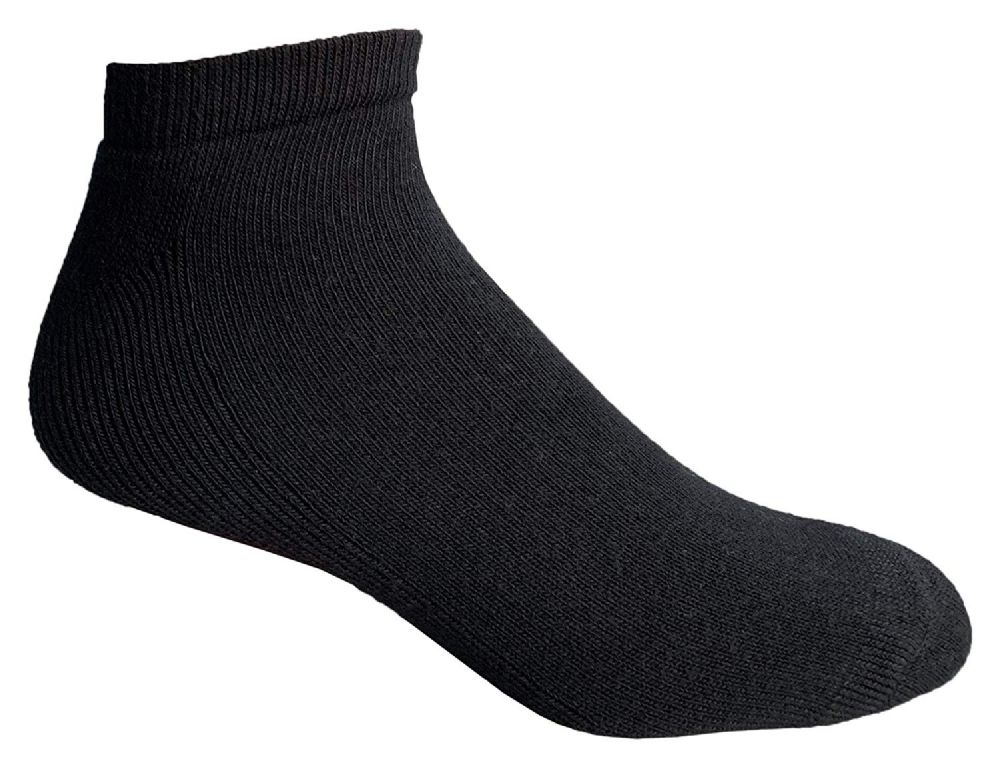 6-8 Kids School Ankle Cut Comfort Solid White Unisex Socks Cotton Spandex Junior