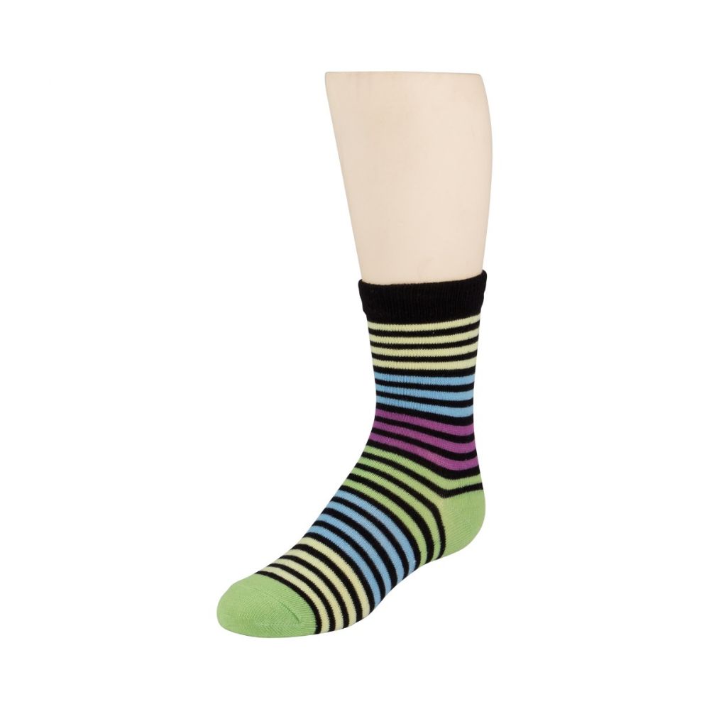 excell Boys Dress Socks, 12 pairs, Striped Colorful Fancy Cotton Socks ...