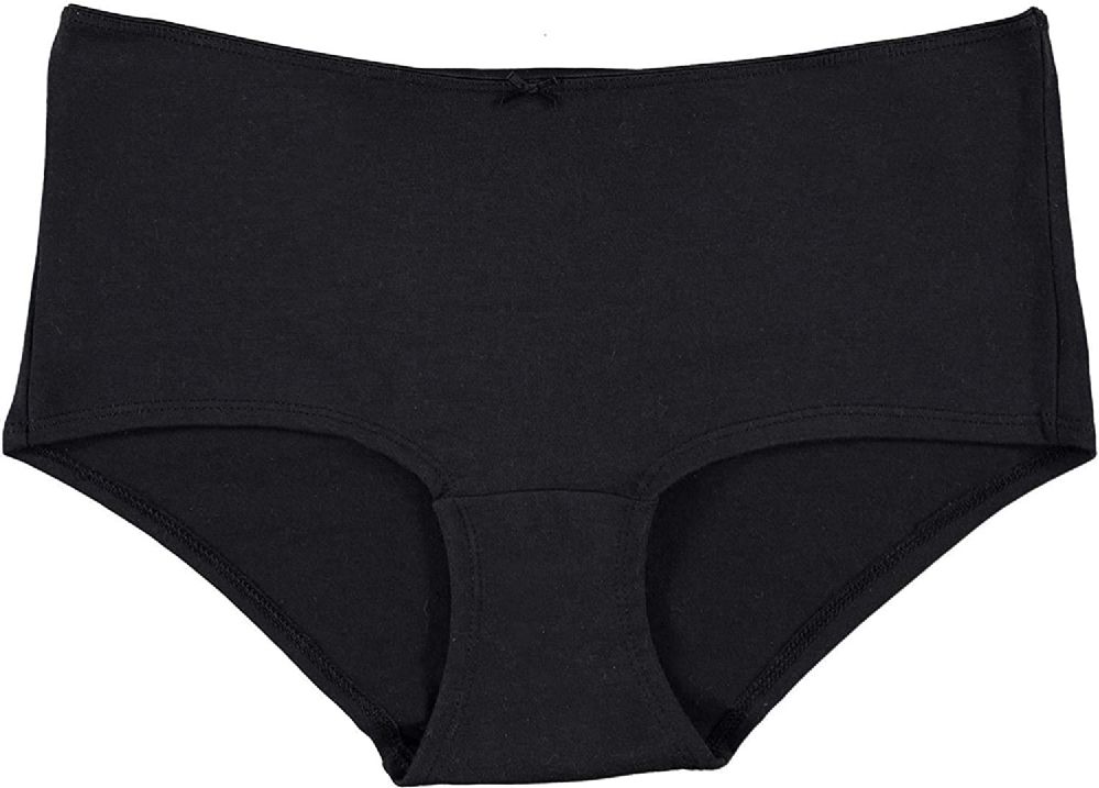Yacht & Smith Womens Black Underwear, Panties in Bulk, 95% Cotton - SIZE 2XL - at - socksinbulk