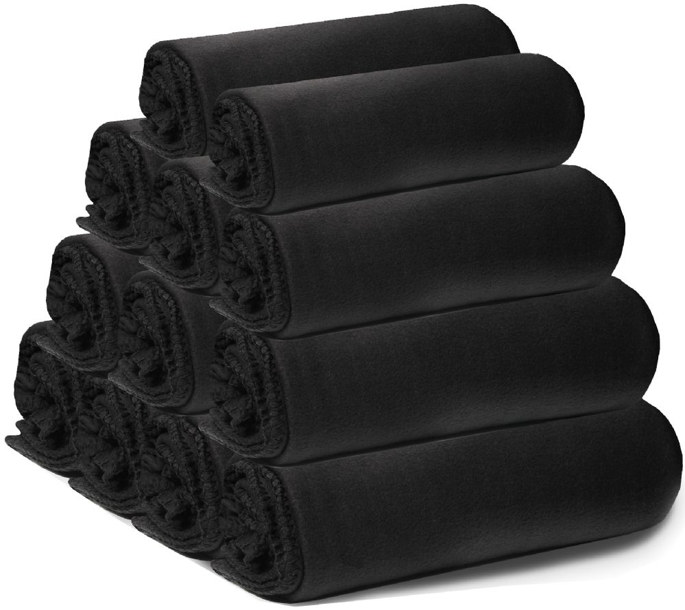 Yacht & Smith Large 90x60 Warm Fleece Blanket, Soft Warm Compact Travel