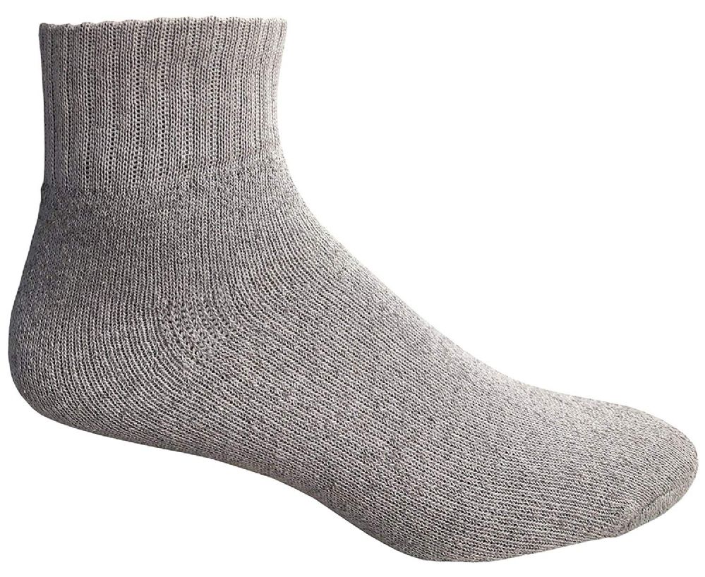 SOCKSNBULK Women's Bulk Pack Cotton Ankle Socks, Size 911 (Gray) at