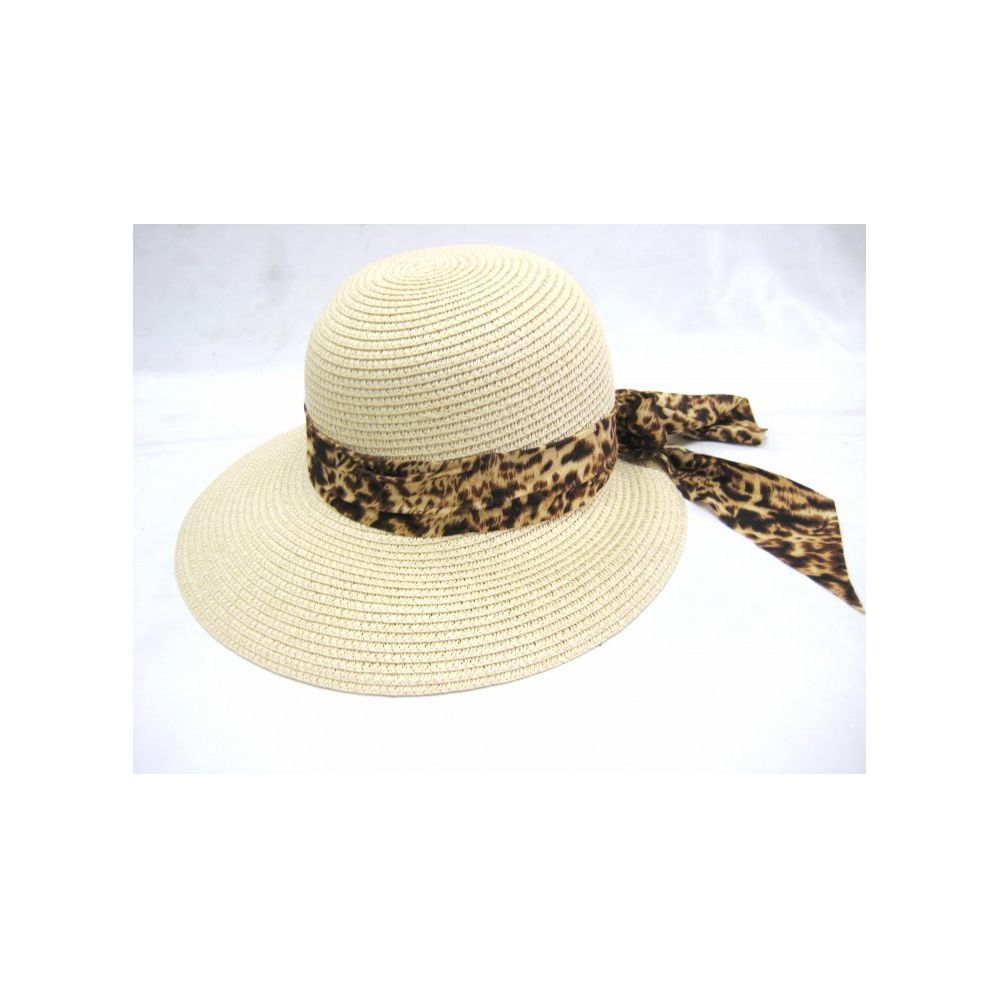 Ladies Animal Print Summer Hat Assorted Colors 36 pack at