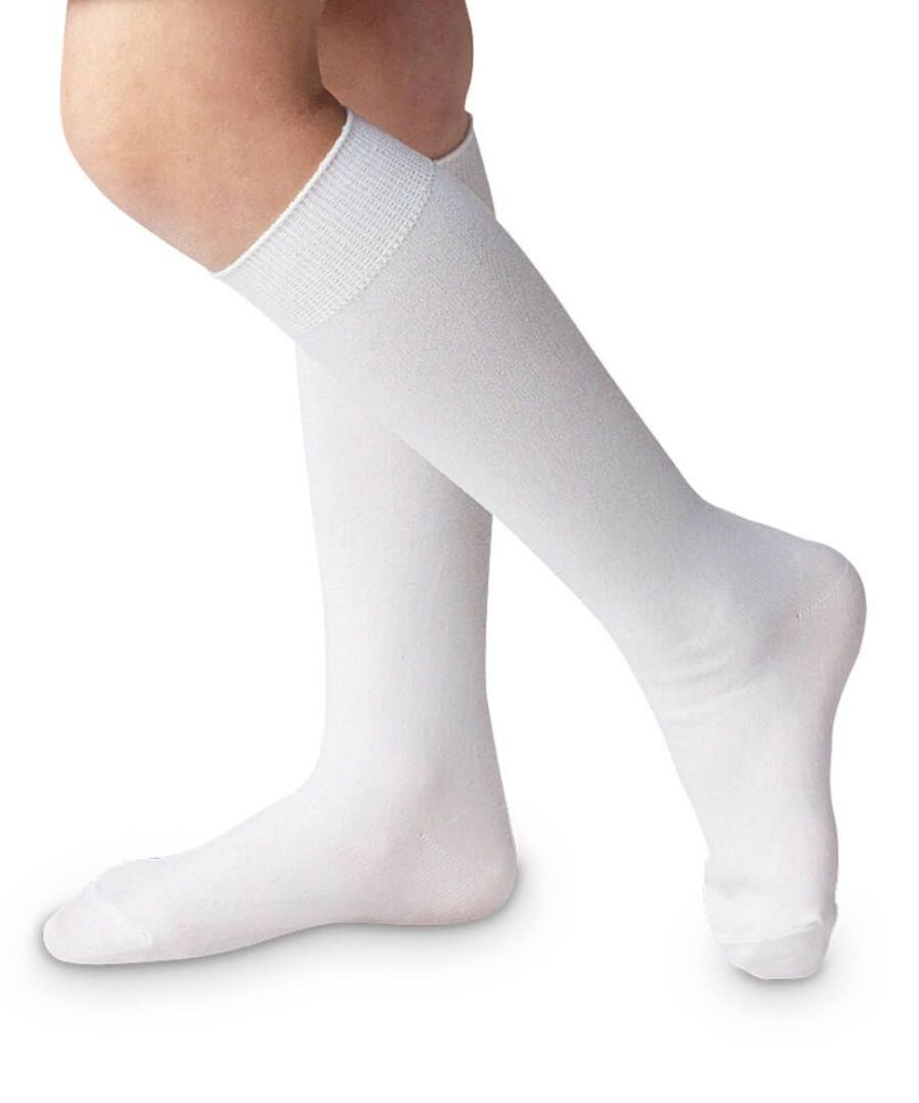 girls white knee socks