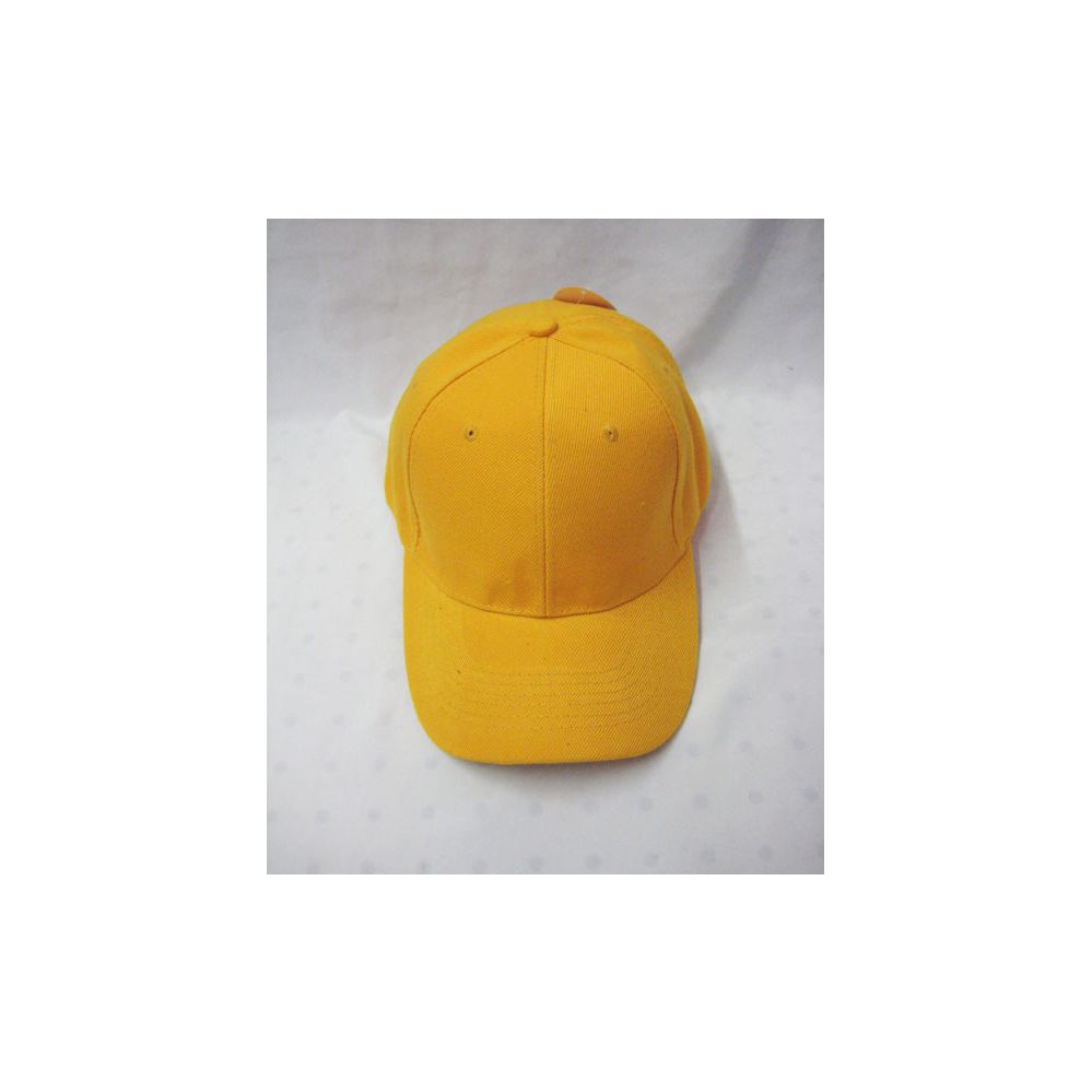 Yellow Plain Baseball Cap 36 pack at