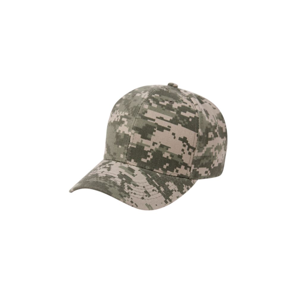 Plain Baseball Velcro Cap In Digi 36 pack at