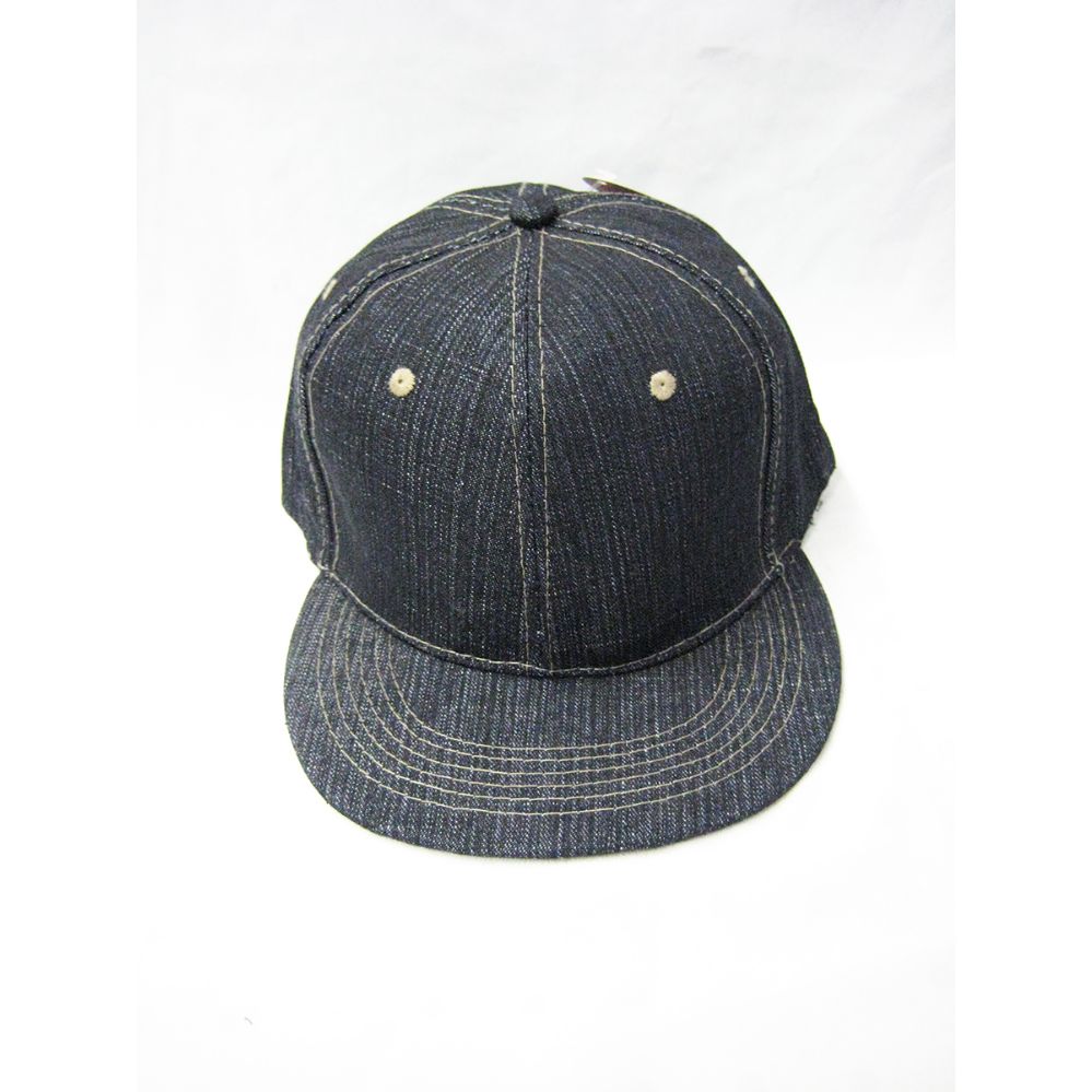 Plain Denim Cap With Flat Front 48 pack at