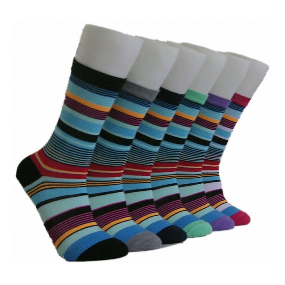 Women's Striped Crew Socks 360 pack at