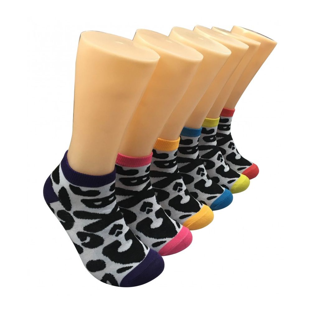 Women's Patterned Low Cut Ankle Socks 480 pack at