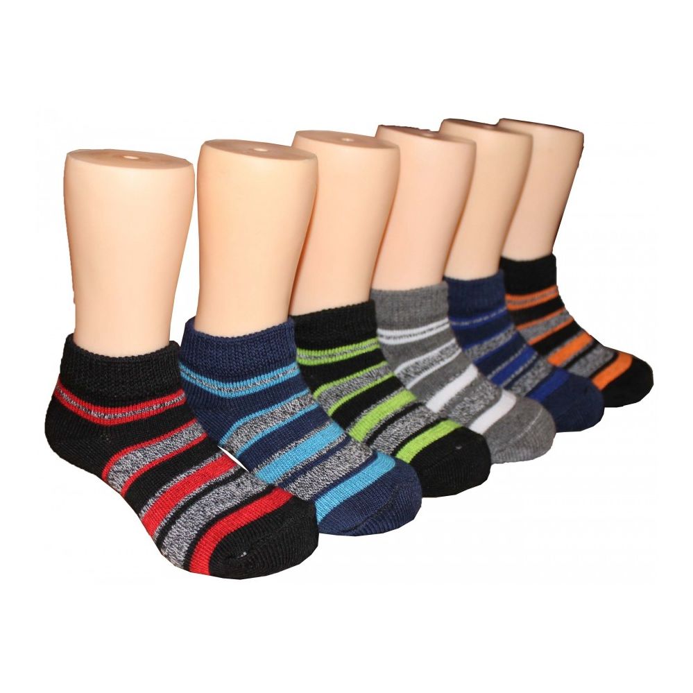 Boys Stripe Low Cut Ankle Socks 480 pack at