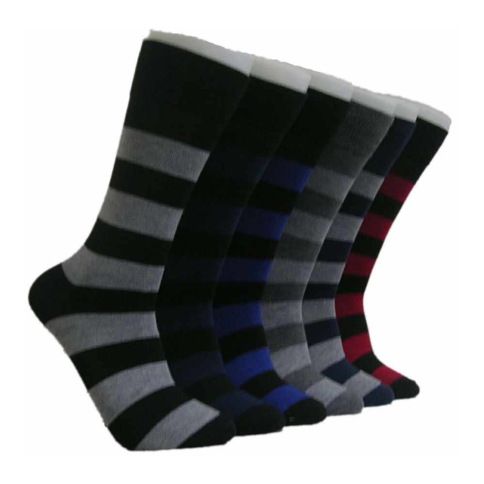 Men's Striped Crew Socks 288 pack at