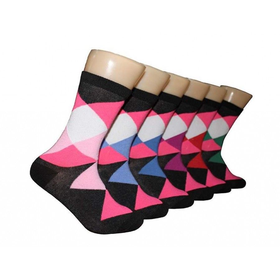 Women's Argyle Crew Socks 360 pack at