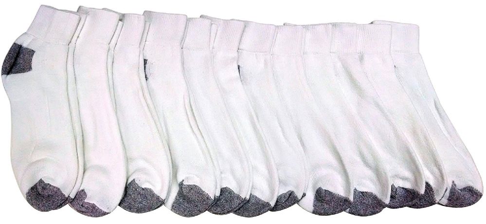 Pack of 14 pairs Stretch Cotton Sneaker socks Childrens Ankle Socks White and Black Color Boy or Girl Sportswear Socks 