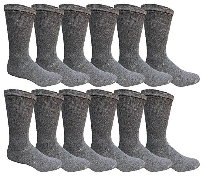 Men's Dark Gray Cotton Crew Sock Size 1013 240 pack at socksinbulk