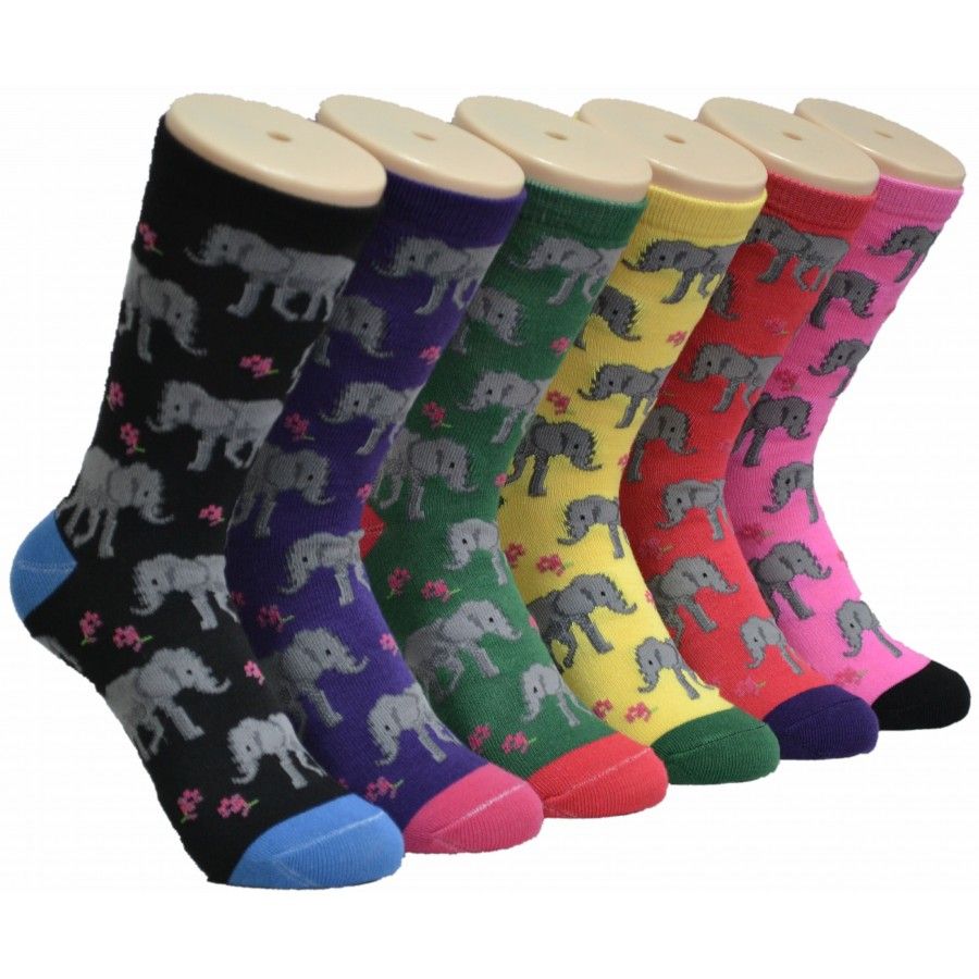 Women's Elephant Crew Socks 360 pack at