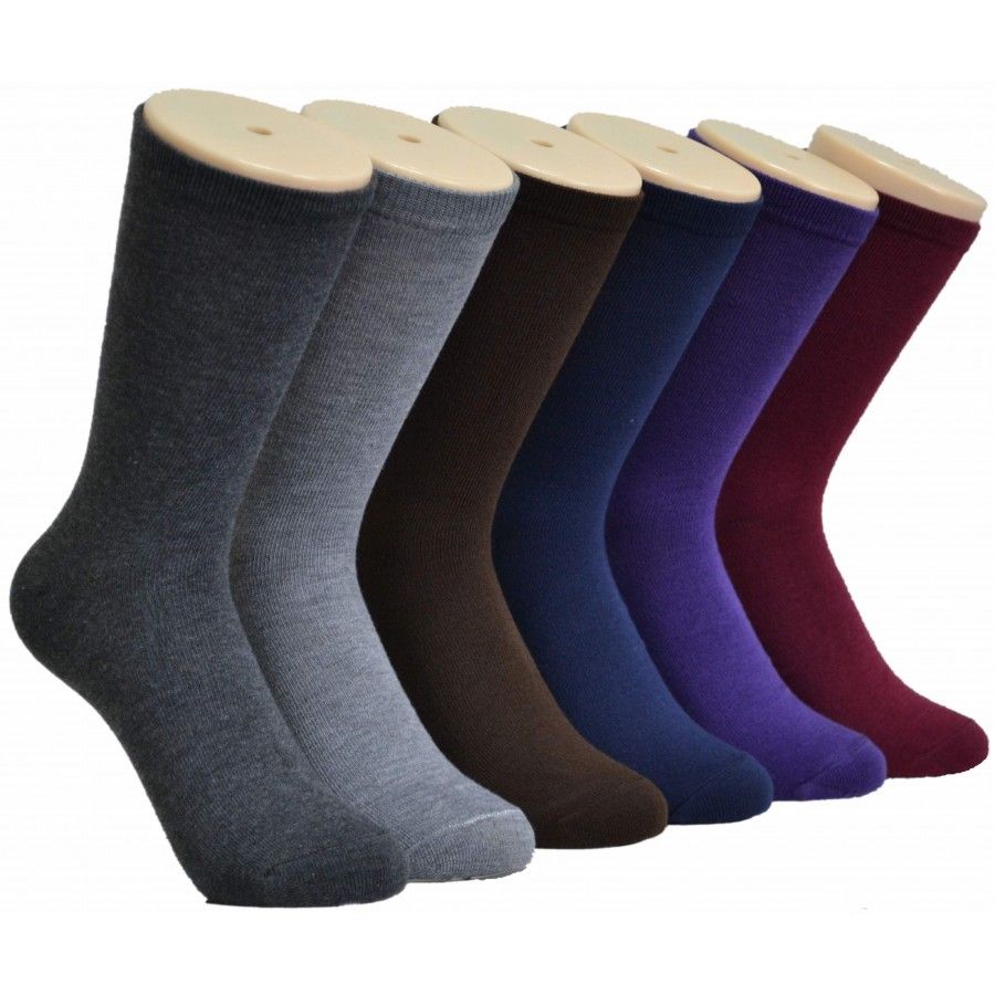 Women's Solid Color Crew Socks 360 pack at