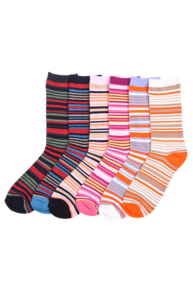 Women's Light Weight Crew Socks Size 911 180 pack at socksinbulk