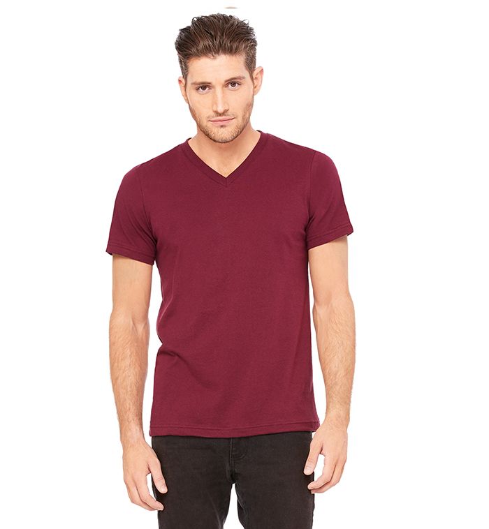 Men's Red V Neck T-Shirt, Size Medium 24 pack - at - socksinbulk.com ...