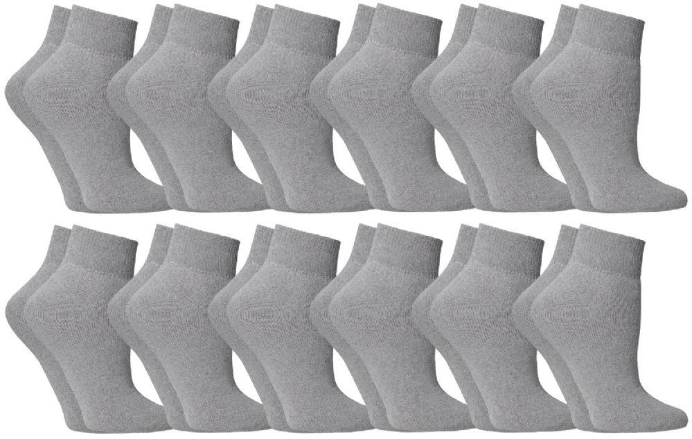 women's gray ankle socks