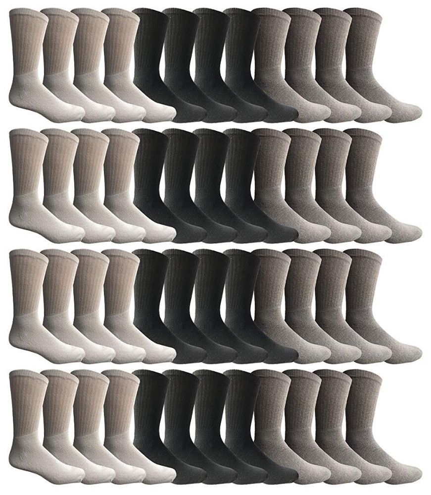 Wholesale Bulk Sport Cotton Unisex Crew Socks Mens Assorted Crew Size