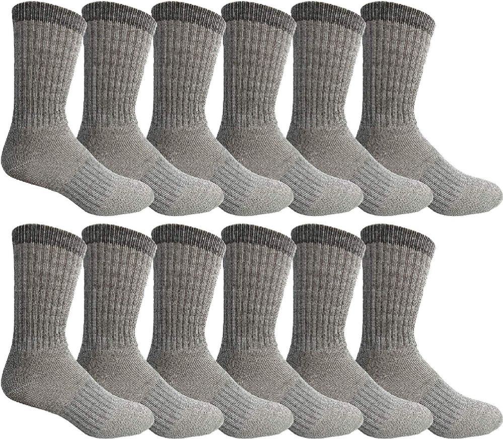Yacht & Smith Wholesale Bulk Merino Wool Thermal Boot Socks (Mens