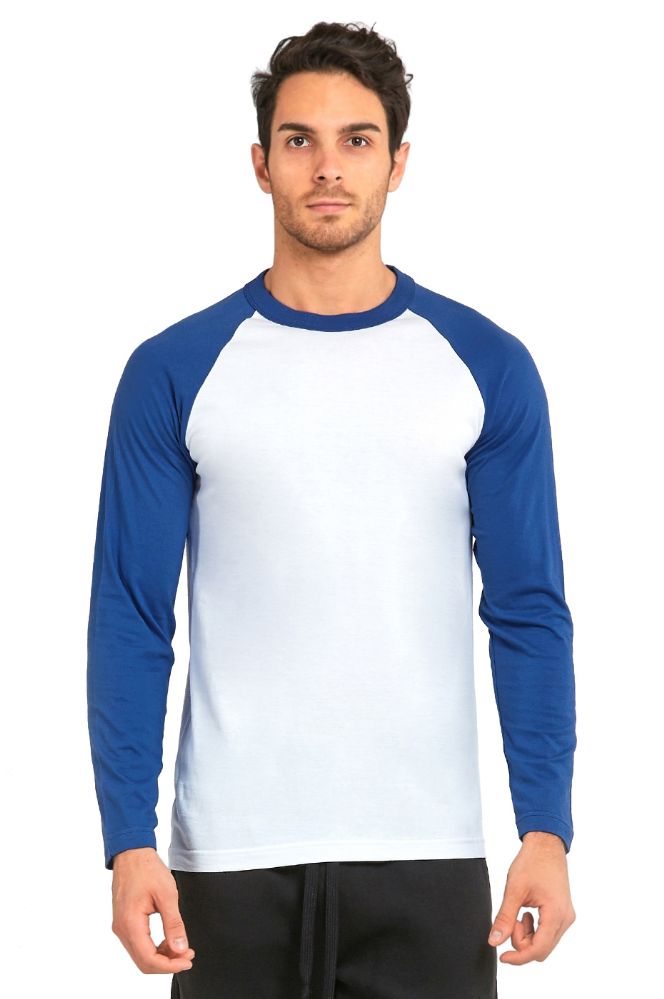 Top Pro Mens Long Sleeve Baseball Tee Size Small In Royal And White 30