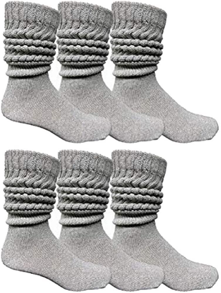 Yacht & Smith Men's Cotton Extra Heavy Slouch Socks, Thick Boot Sock