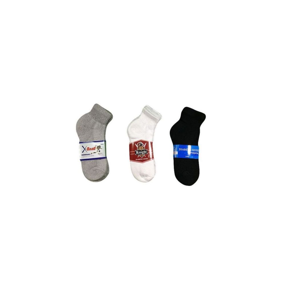 Mens Diabetic Ankle Sock Size 1013 In White 144 pack at
