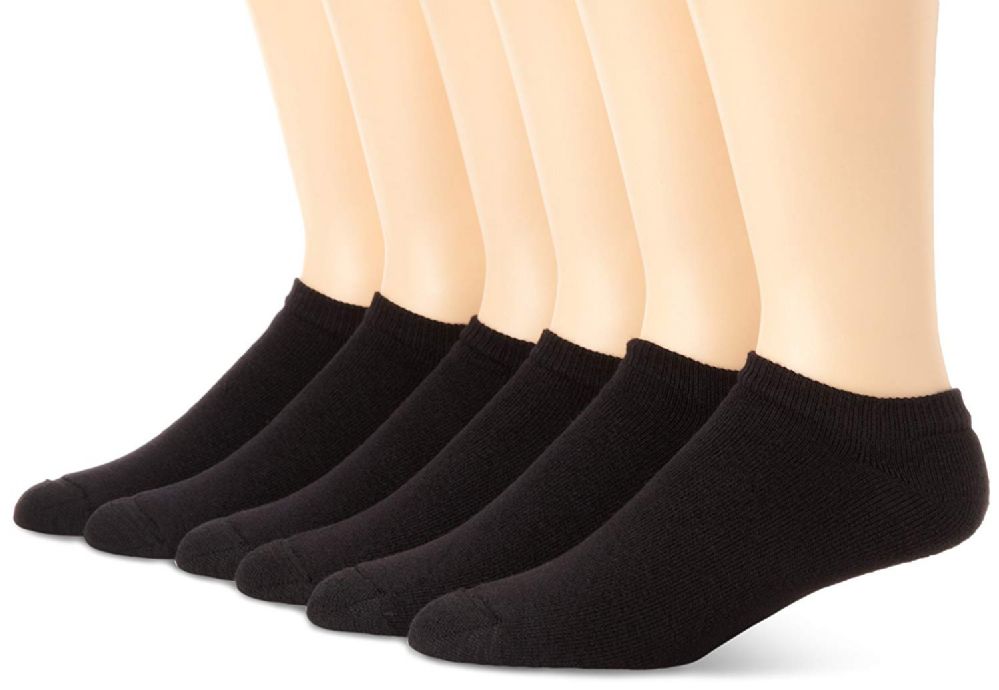 Show Cotton Ankle Socks Size 9-11 Black 
