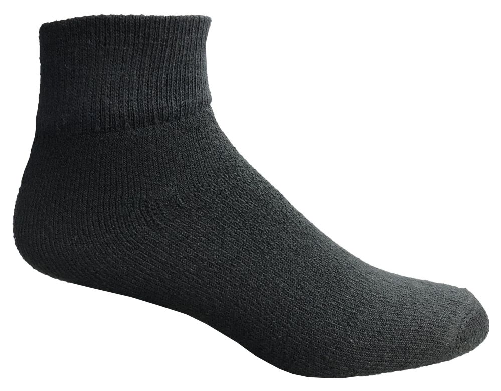 Yacht & Smith Men's King Size Cotton Sport Ankle Socks Size 1316 Solid