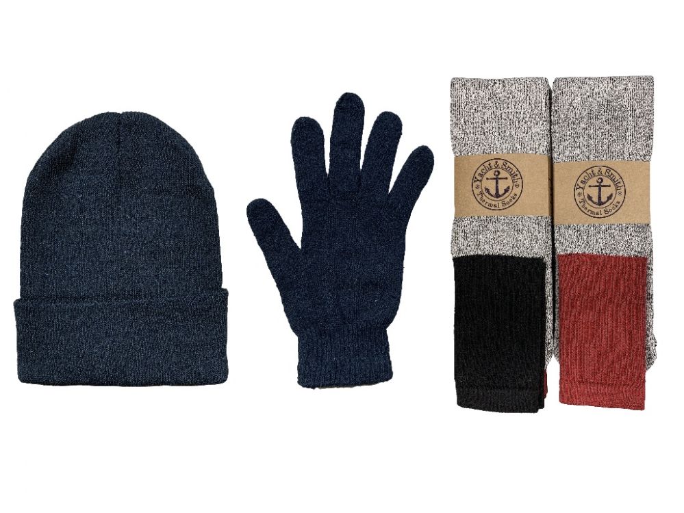 mens beanie and gloves set