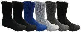Yacht & Smith Men's Warm Cozy Fuzzy Socks, Solid Colors Size 10-13