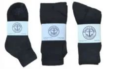 Yacht & Smith Kid's Cotton Sock Set Assorted Styles, Crew, Ankle And Tube Black