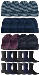 Yacht & Smith Wholesale Thermal Socks And Beanie Set For Men