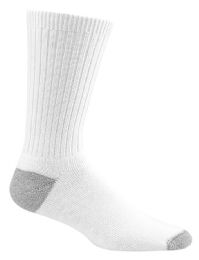 King Size Mens King Size Cotton Crew Socks, Gray Heel And Toe Sock Size 13-16