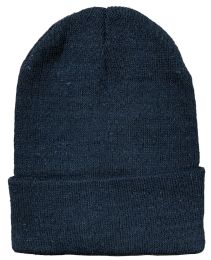 Yacht & Smith Black Unisex Winter Warm Beanie Hats, Cold Resistant Winter Hat