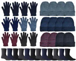 Yacht & Smith Wholesale Thermal Socks , Magic Gloves And Beanie Set For Men